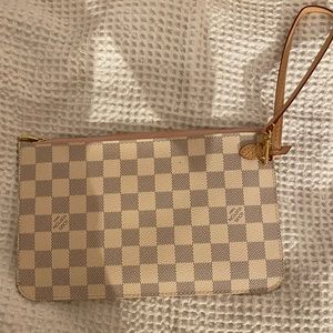 Damier Azur Neverfull Pochette Rose Ballerine